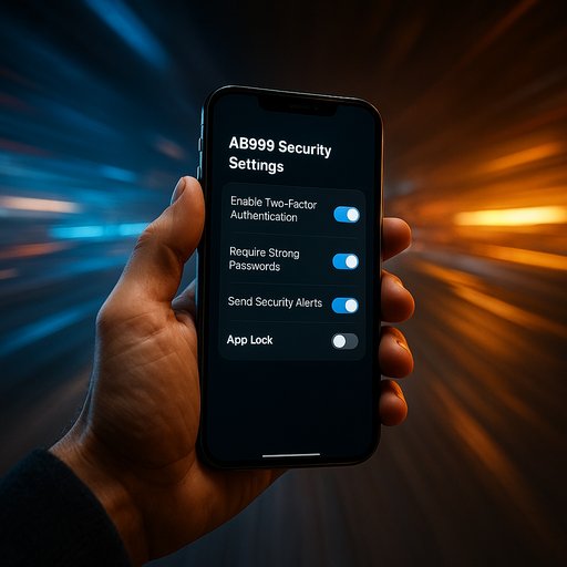 AB999 security settings page on device